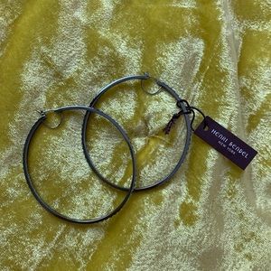 NWT Henri Bendel hoop earrings with spikes